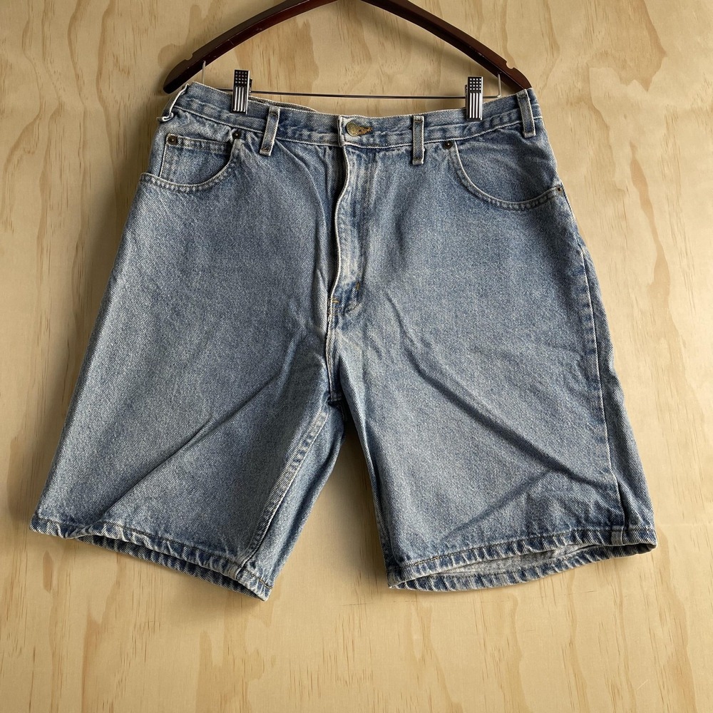 Backroad Blues Denim Mens 32 Light Wash Bermuda 5 Pocket Casual Jean Shorts
